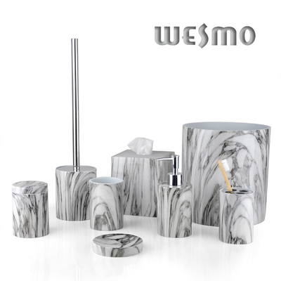 8 Piece Polyresin Bathroom Accessories Sets